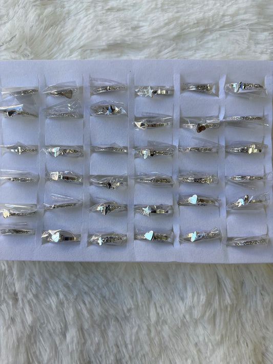 #878C anillos acero blanco