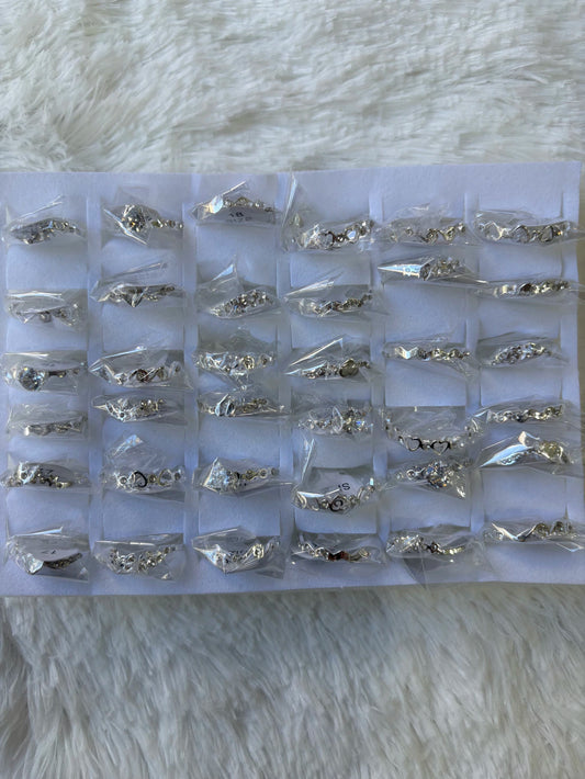#861C anillos acero blanco