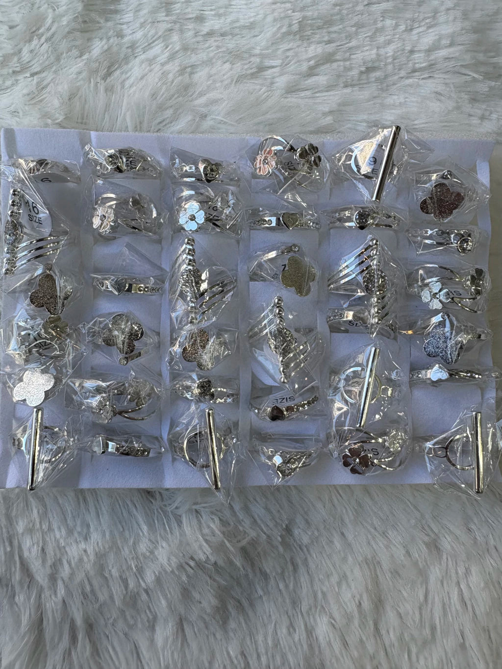 #721C anillos acero blanco