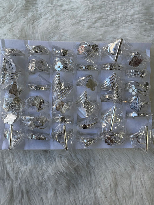 #721C anillos acero blanco