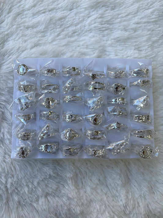 #730C anillos acero blanco