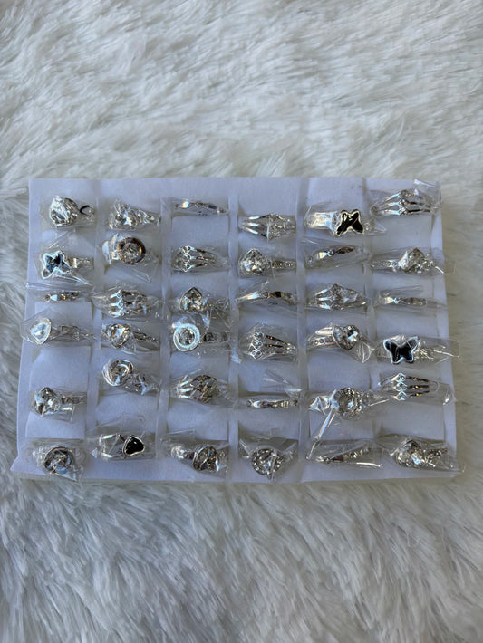 #744C anillos acero blanco