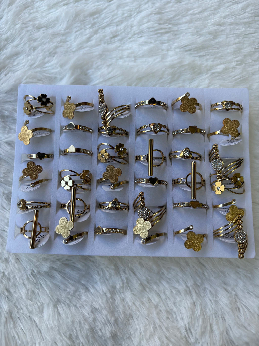 #721B anillos acero dorado