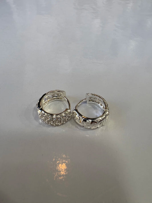 #440C aros acero blanco (12u)