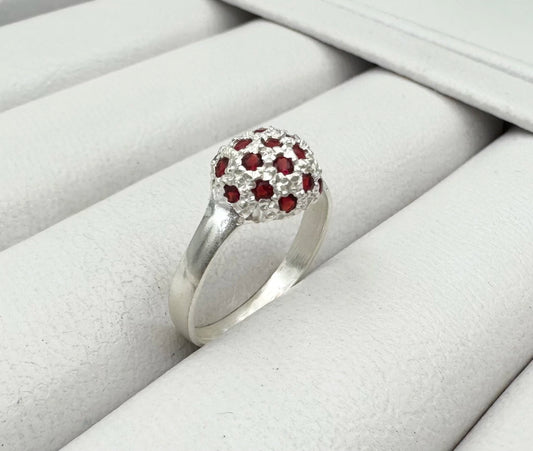 ANILLO FRUTILLA 19 PIEDRAS AN107