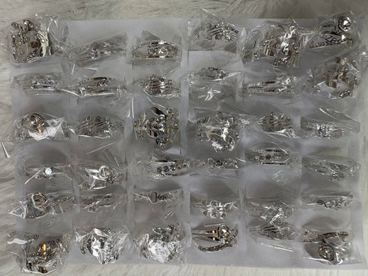 #862C anillos acero blanco x36u