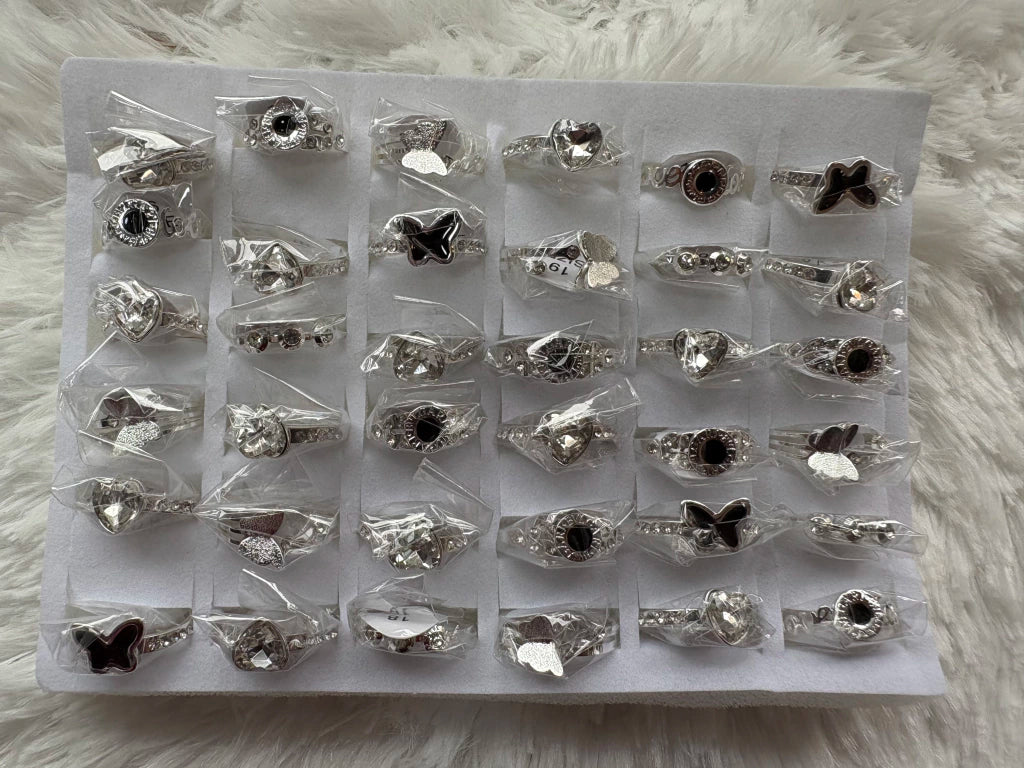#719C anillos acero blanco