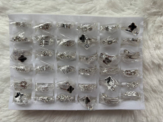 #745C anillos acero blanco