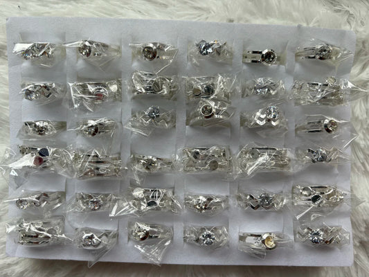 #736C anillos acero blanco