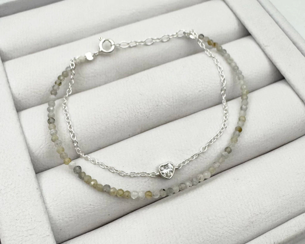 PULSERA DOBLE CADENA CON CRISTAL (1)