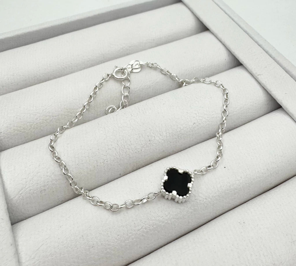 Pulsera FLOR con Onix