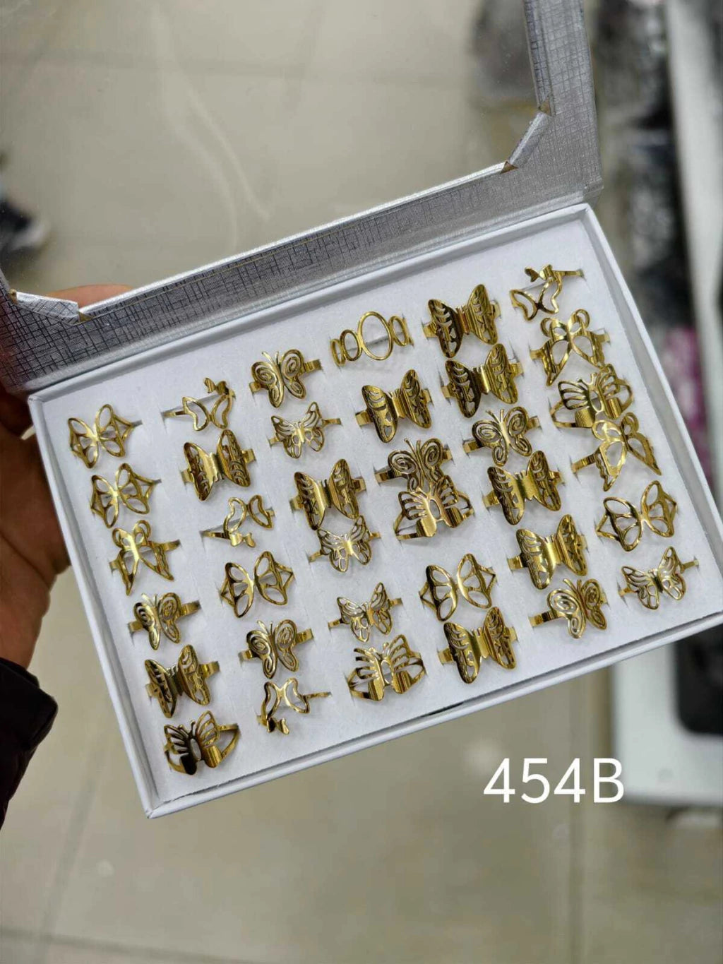 -454B anillos acero x36