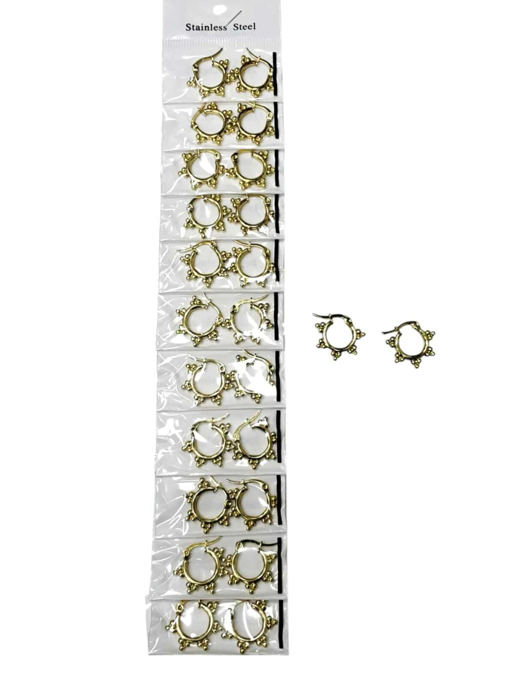 -139B37 aros de acero dorado