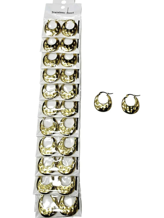 -139B31 aros de acero dorado