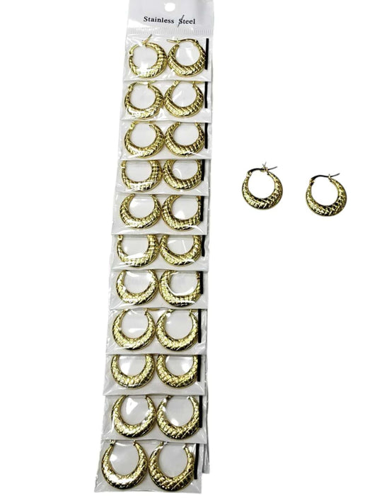 -139B2 aros de acero dorado