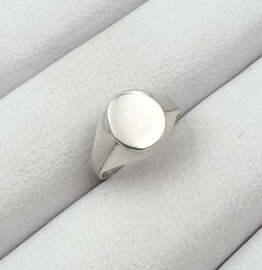 ANILLO SELLO HUECO DE PLATA 925 AN89