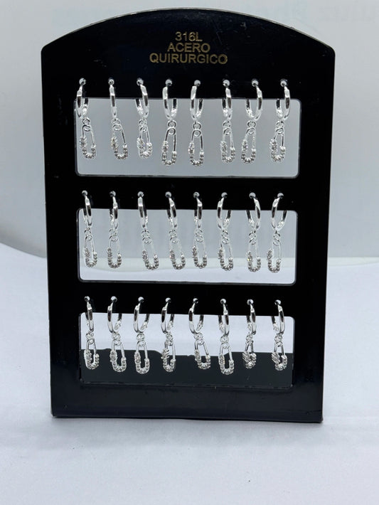 -128C Aros por pack acero blanco X12