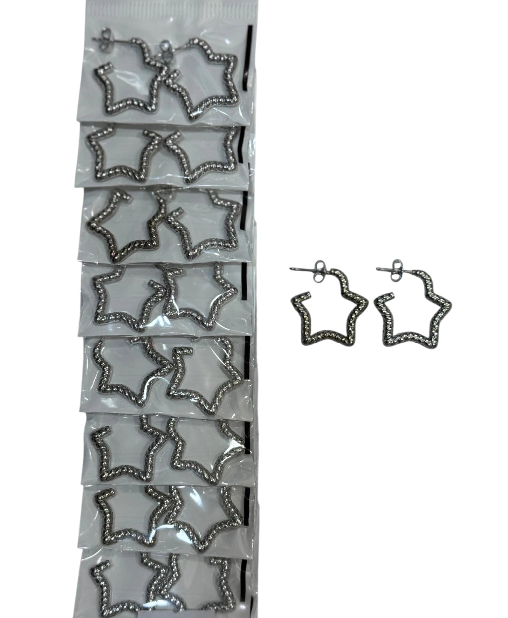 139A35 aros de acero plateado