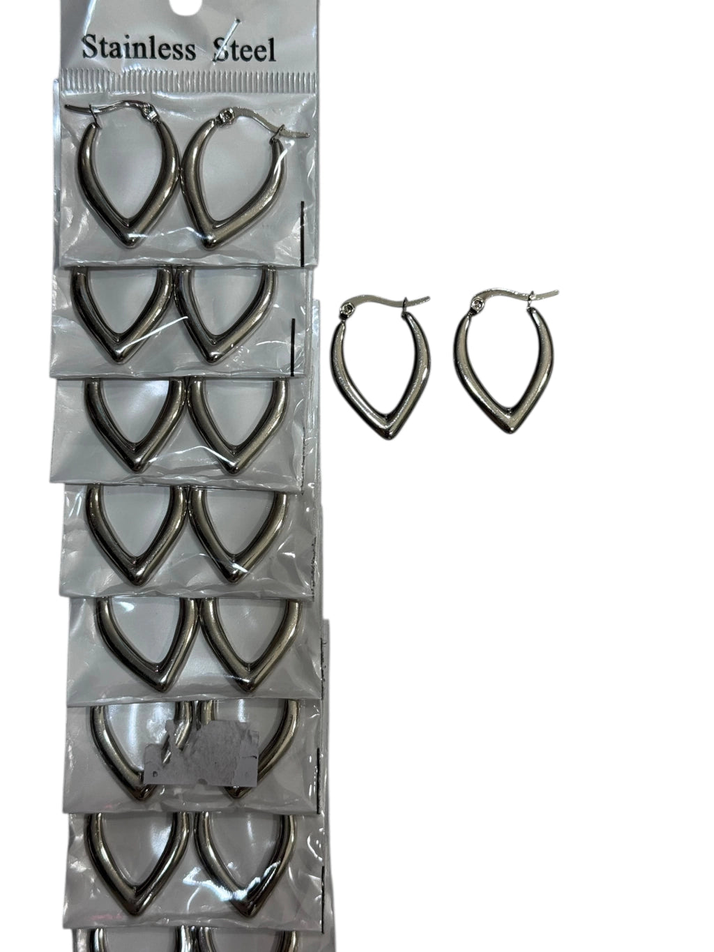 139A49 aros de acero plateado