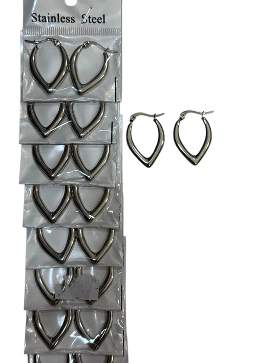 139A49 aros de acero plateado