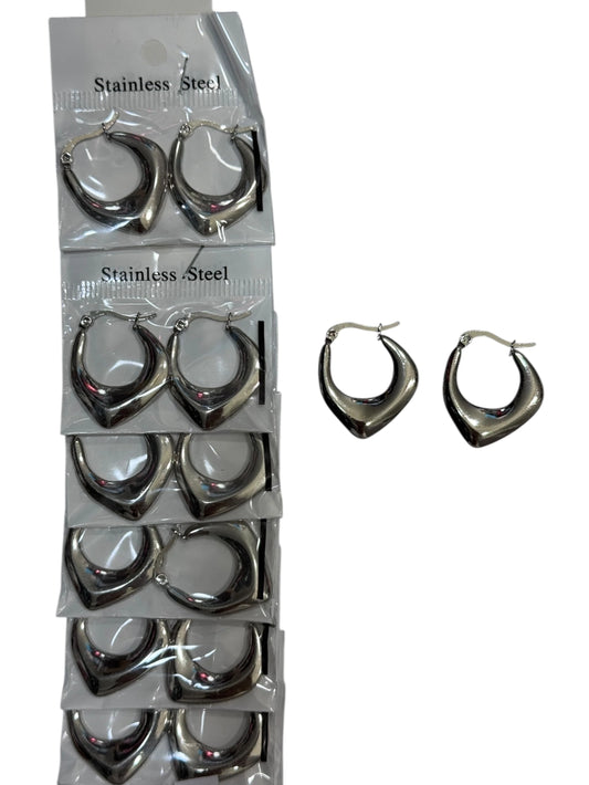 139A48 aros de acero plateado