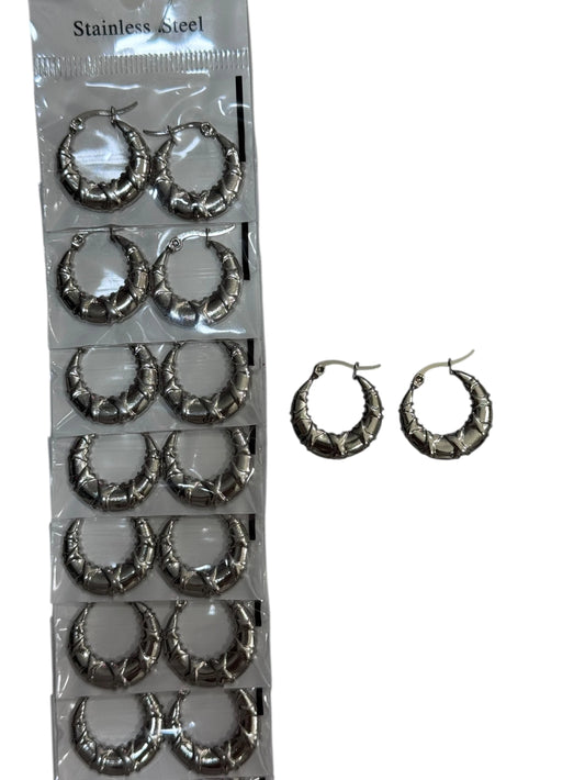 139A38 aros de acero plateado
