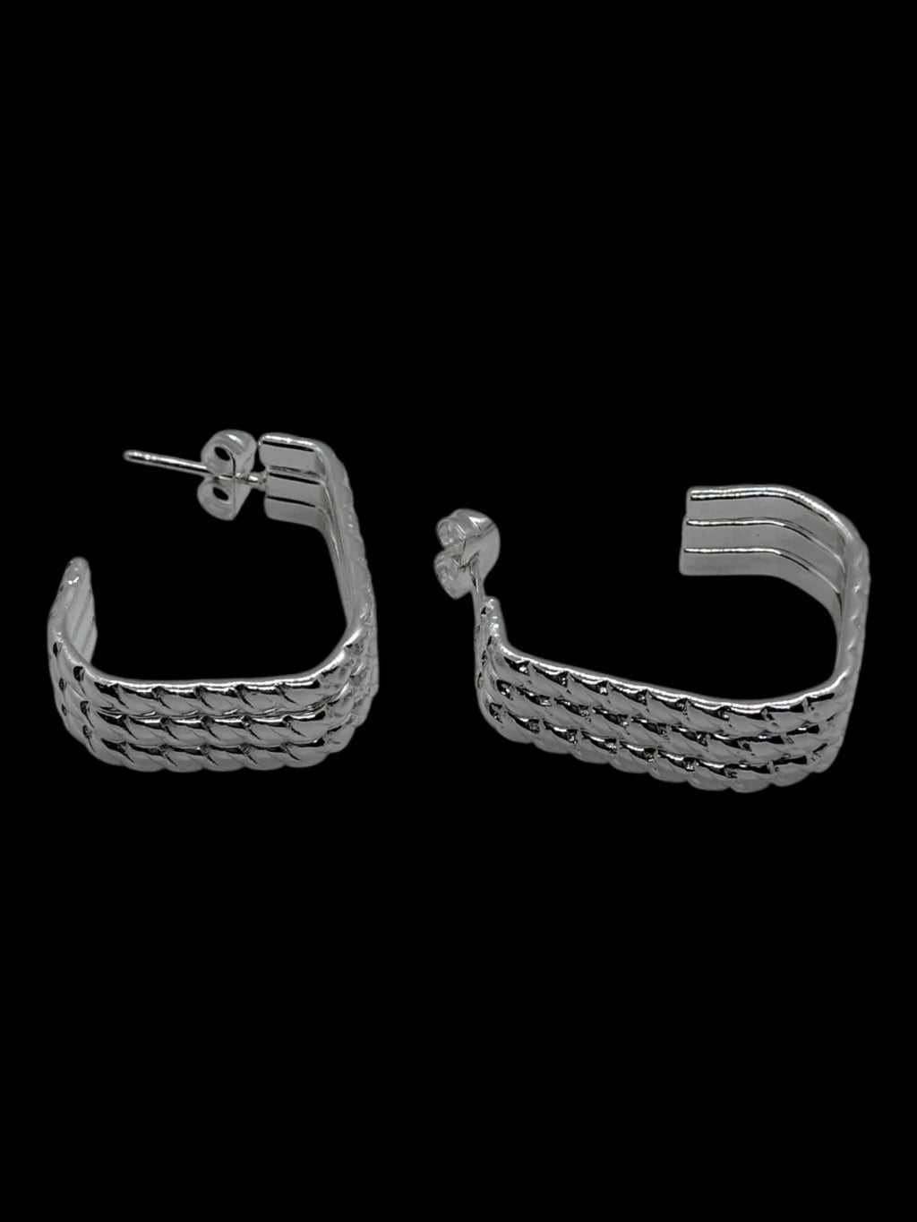 301-3 aros triples acero blanco docena