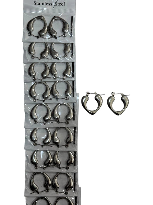 139A50 aros de acero plateado
