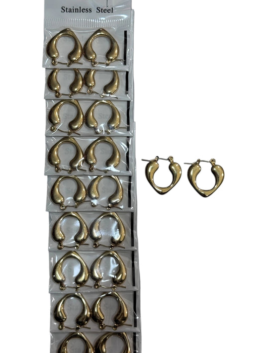 -139B50 aros de acero dorado