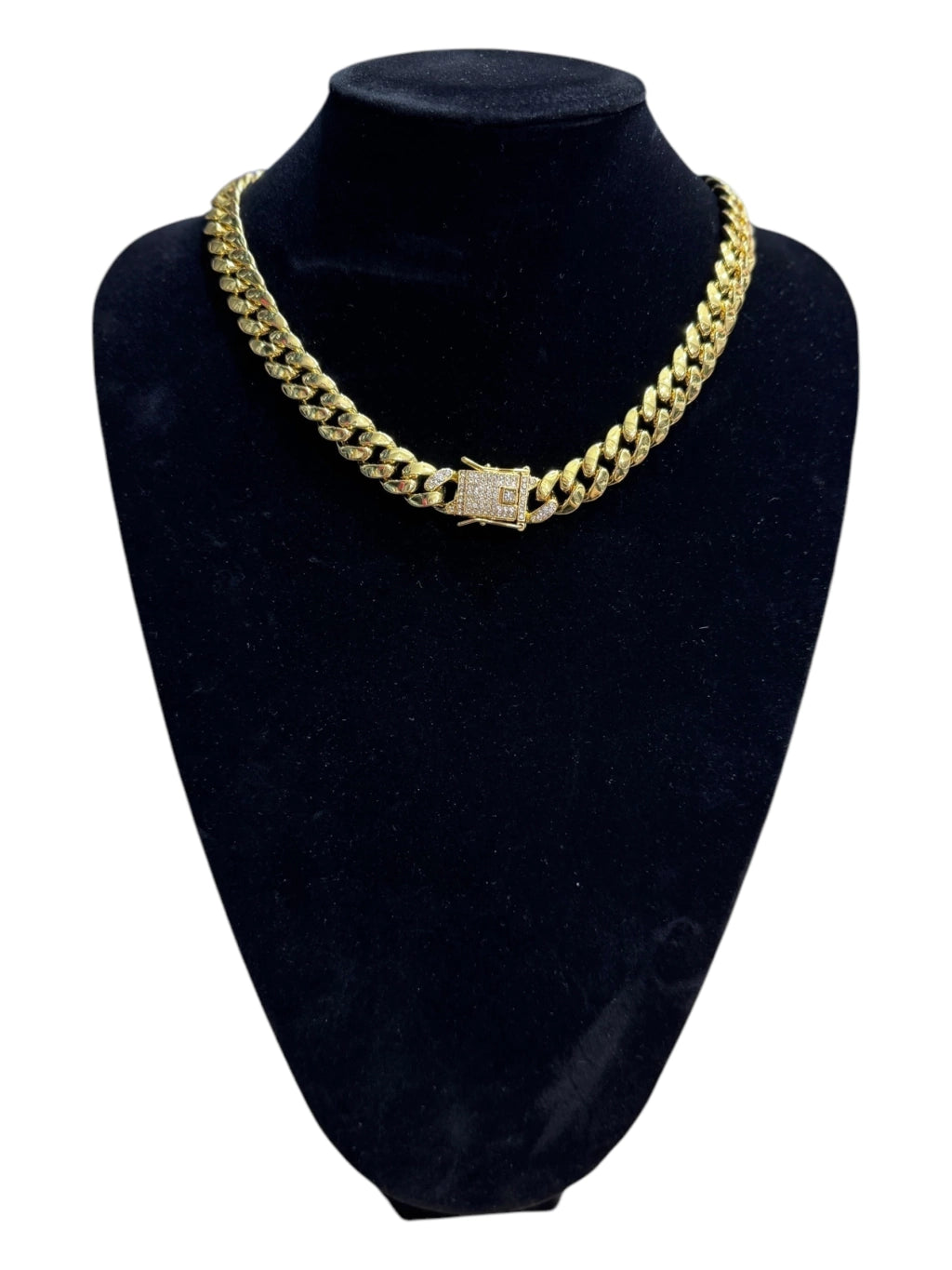 Collar cubana con strass-009