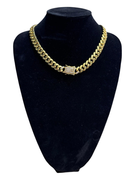Collar cubana con strass-009