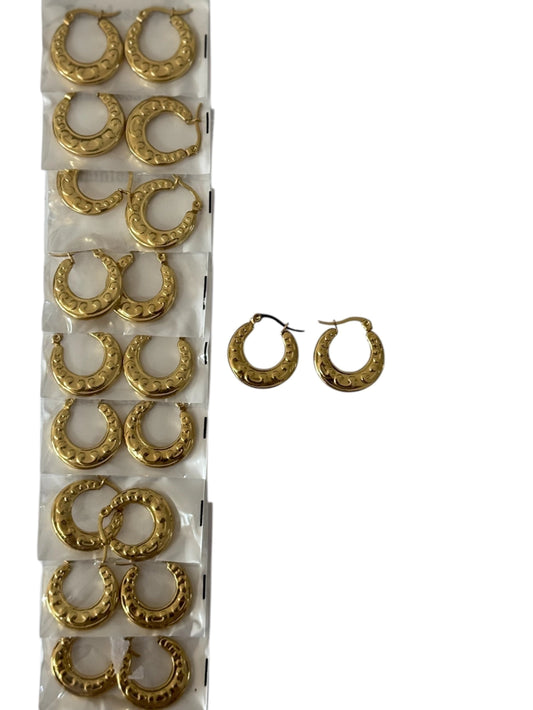 -139B10 aros de acero dorado