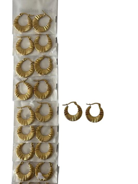 -139B12 aros de acero dorado