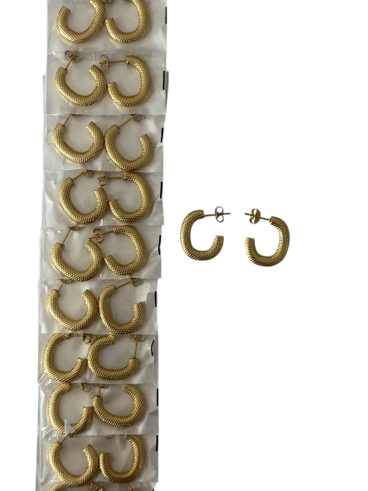 -139B20 aros de acero dorado