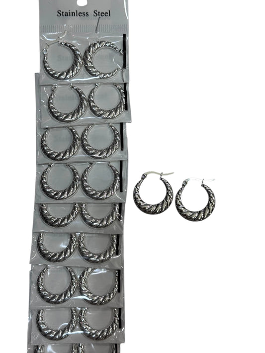 -139C1 aros de acero blanco -