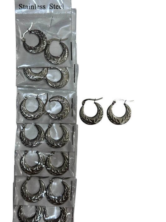 139A8 aros de acero plateado