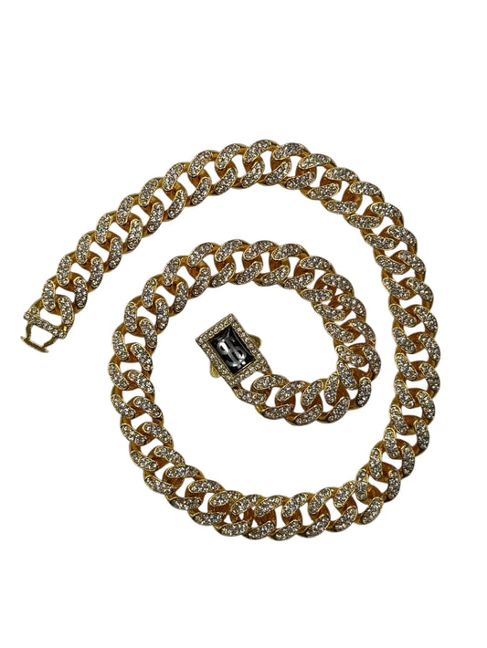 Dj-101 collar acero dorado
