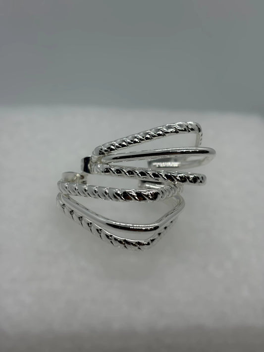 300-3 aros acero blanco x12