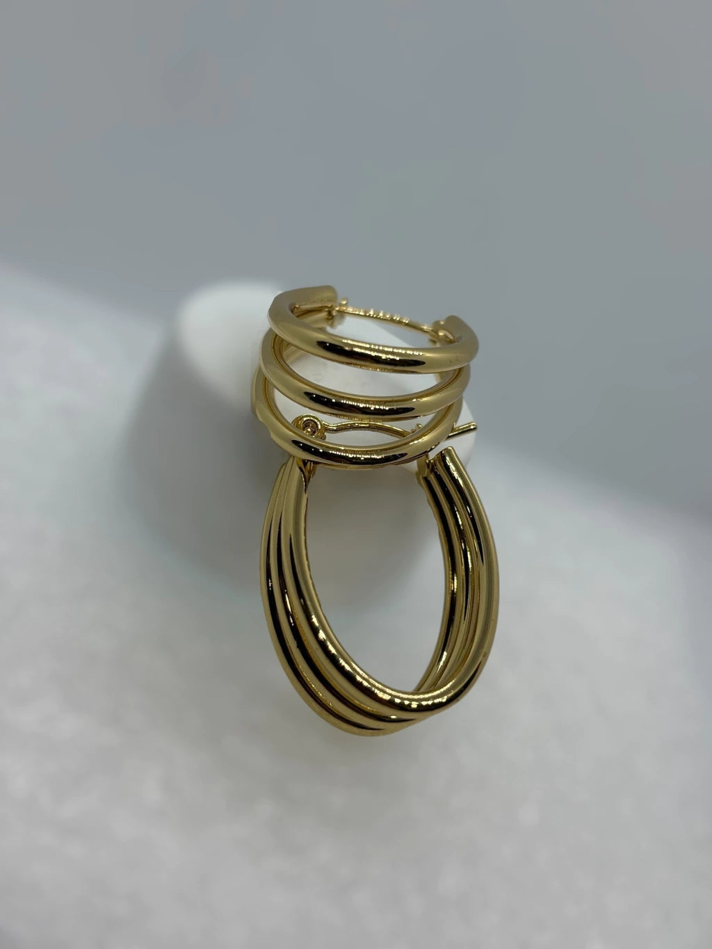 299-2 aros acero dorado x12
