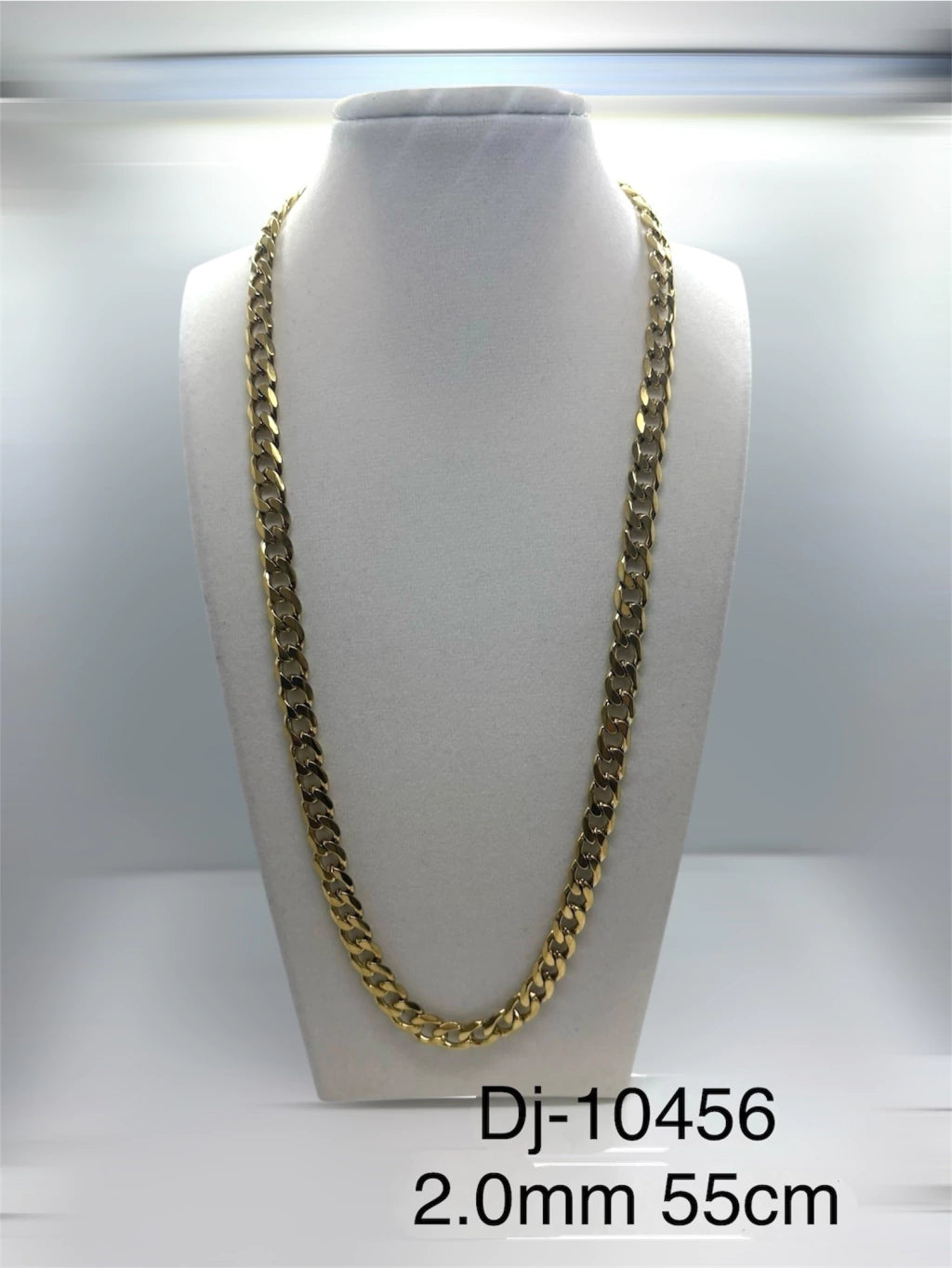 Dj-10456 cadena acero dorado