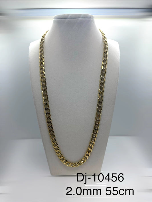 Dj-10456 cadena acero dorado