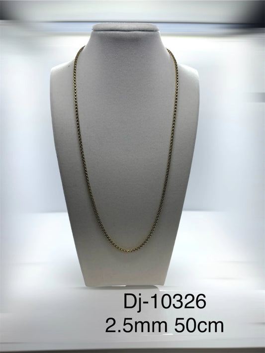 Dj 10326 cadena acero dorado