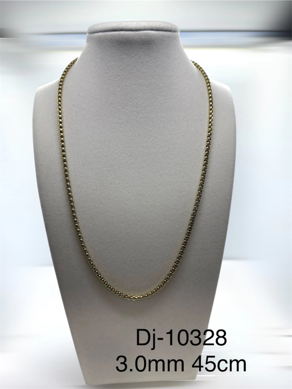 Dj 10328 cadena acero dorado