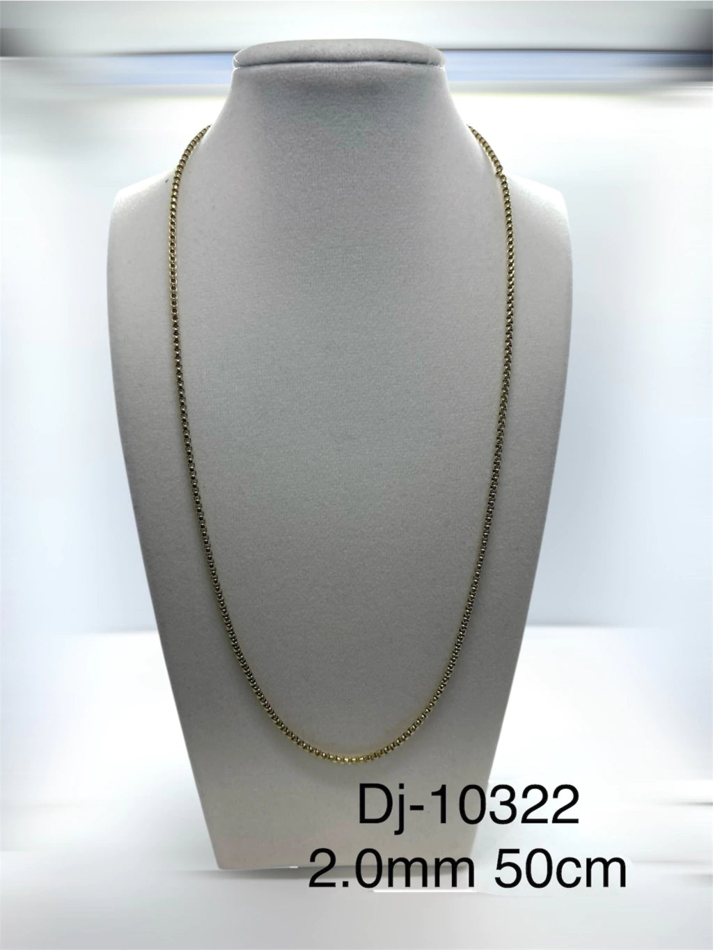 Dj 10322 cadena acero dorado