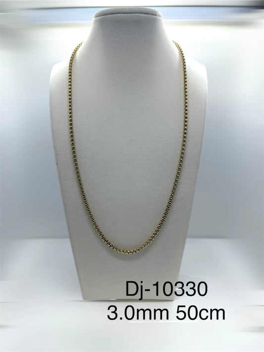 Dj 10330 cadena acero dorado