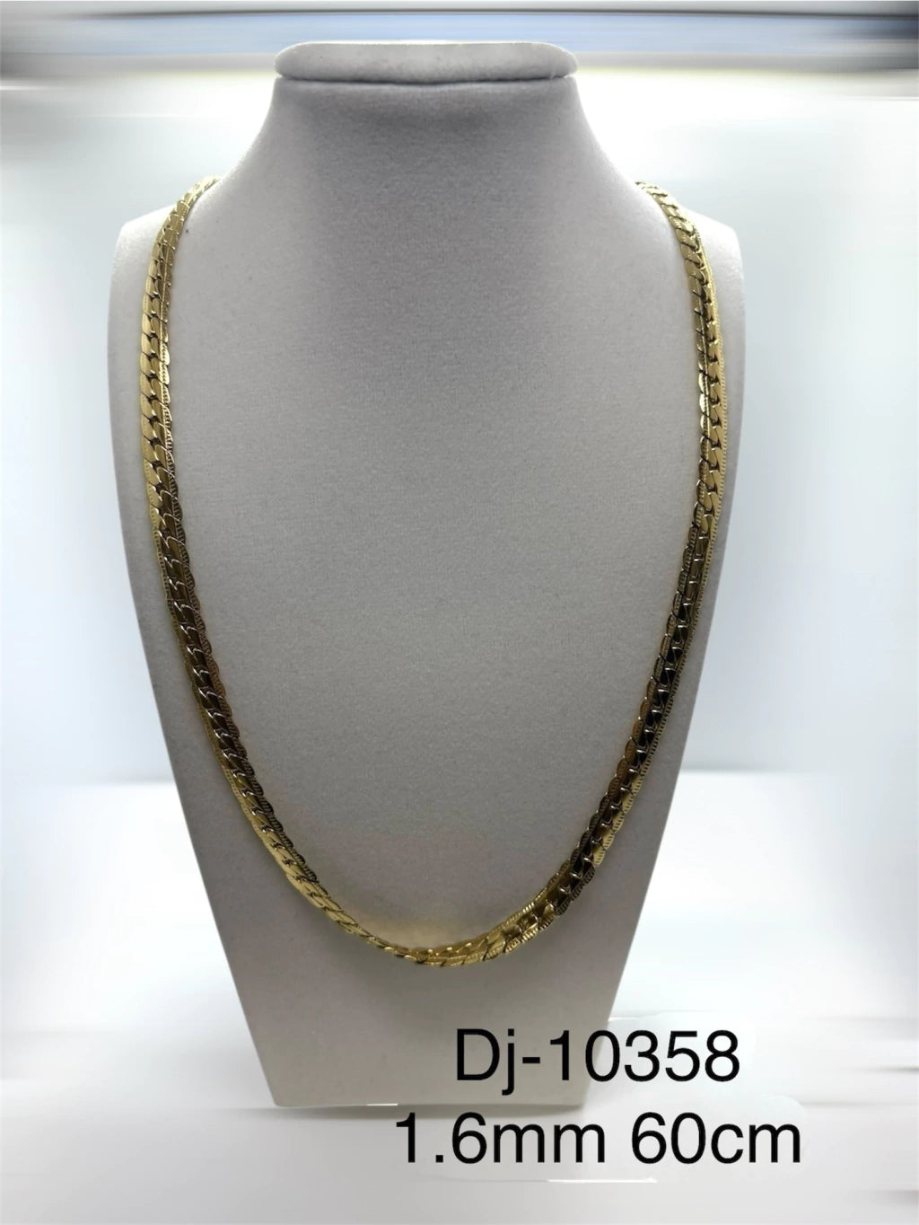 Dj 10358 cadena acero dorado