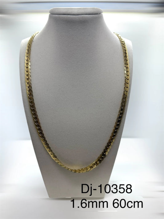 Dj 10358 cadena acero dorado