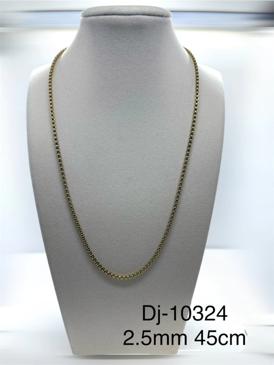 Dj 10324 cadena acero dorado