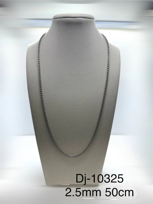 Dj 10325 cadena acero plateado