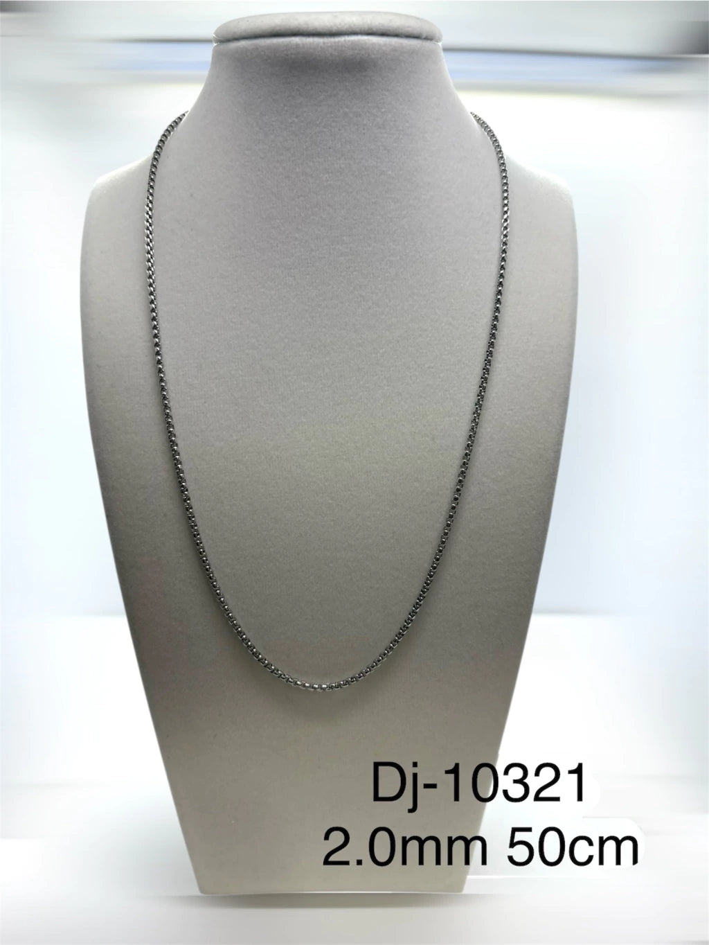 Dj 10321 cadena acero plateado